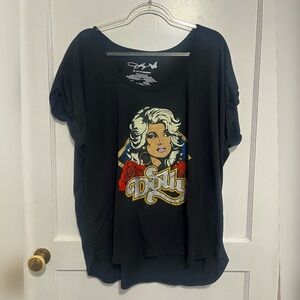 Dolly Parton Graphic Crew Neck Short Sleeve T-Shirt Size 2X